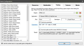 Setting up Zone Builder with the -metal parameter.