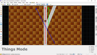 A minecart coming from a reentrance angle relative to the next lane of less than 90 degrees ("from behind") will ride the next lane in its default direction.